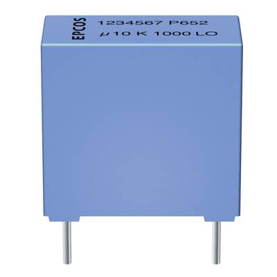 TDK B32520-C1224-K 1 pc(s) MKT thin film capacitor Radial lead  0.22 µF 100 V AC 10 % 7.5 mm (L x W x H) 10 x 3 x 8 mm 
