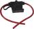 Black fuse holder with red cable, suitable for 30A.