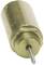 Brass deflection pulley with protruding pin, suitable for mechanical applications or cable guidance.