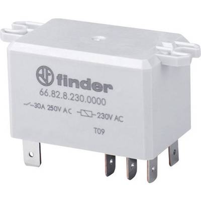 Finder 66.82.8.230.0300 Plug-in relay 230 V AC 30 A 2 makers 1 pc(s) 