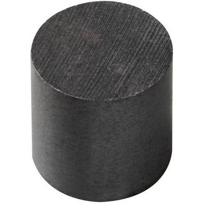 Elobau 300010 Permanent magnet Cylindrical (Ø x H) 10 mm x 10 mm BaO 0.365 T Temperature limit (max.): 250 °C-0