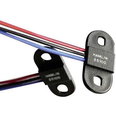 Hamlin Hall effect sensor 55100-3H-02-A 3.8 - 24 V DC Reading range: 0 - 18 mm  Cable, open end 