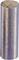A gleaming, cylindrical metal rod with a smooth surface stands vertically.