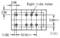 Technical drawing of a rectangular component with eight holes (diameter 1). Dimensions: 2.54, 5.08, 10.16 mm.