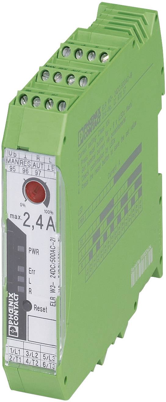 Phoenix Contact ELR W3-24DC/500AC-2I Reversing contactor 24 V DC 2.4 A 1 pc(s)