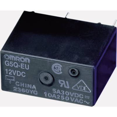 Omron G5Q-1-EU 12DC PCB relay 12 V DC 5 A 1 change-over 1 pc(s) 