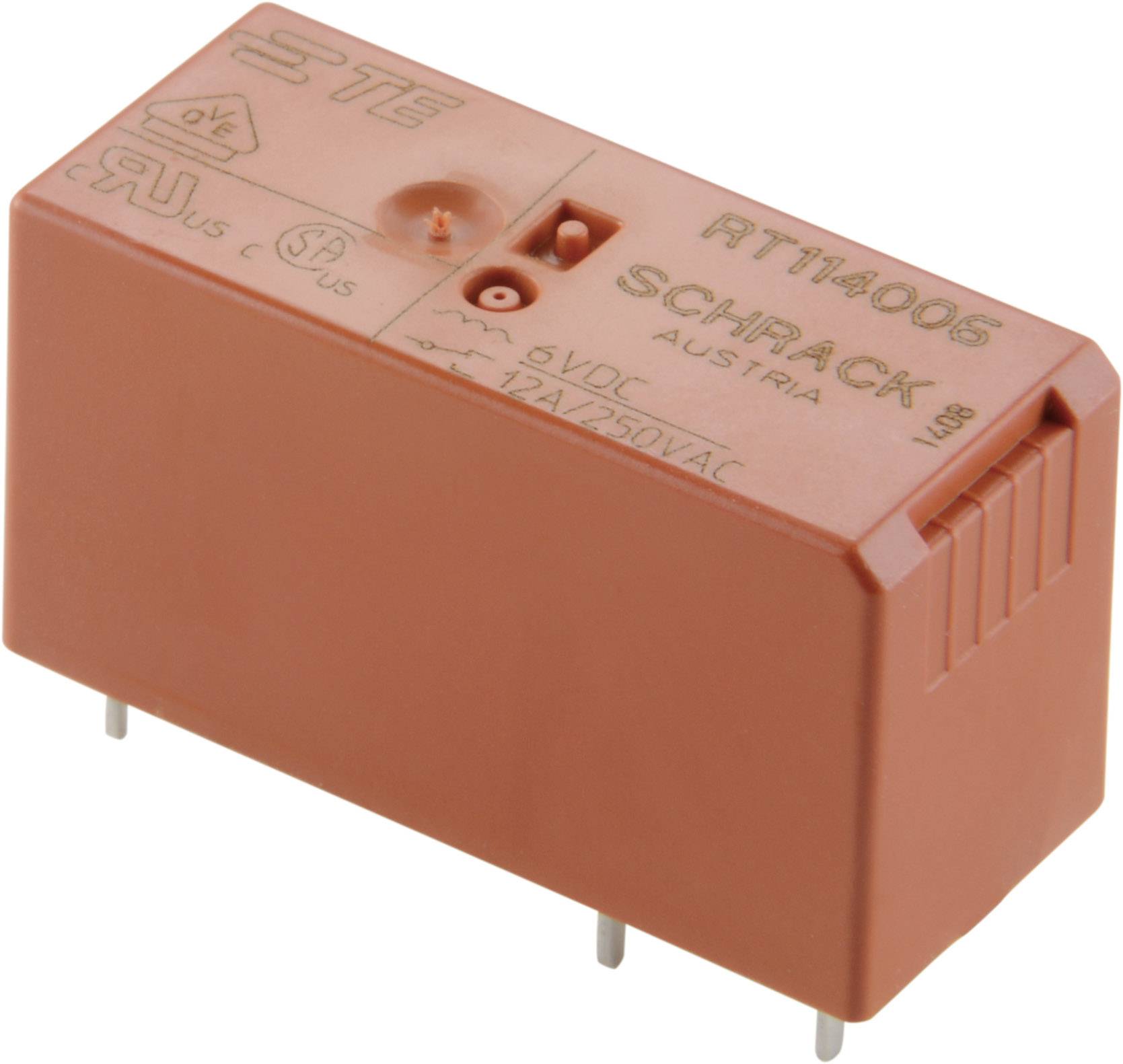 Relè relay 24V 24Vca 8A circuito stampato pcb 2 contatti c/o in scambio RT424524 