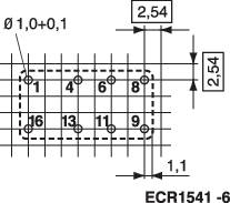 TE Connectivity V23105-A5305-A201 PCB relay 24 V DC 3 A 2 change-overs 1 pc(s)-1