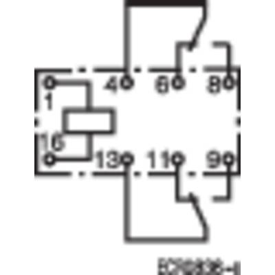 TE Connectivity V23105-A5305-A201 PCB relay 24 V DC 3 A 2 change-overs 1 pc(s)-2