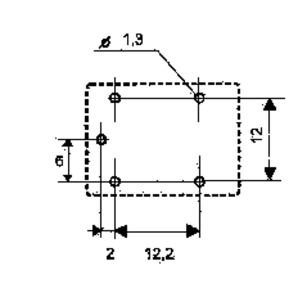 Song Chuan 833H-1C-C 12 PCB relays 12 Vdc 7 A 1 change-over 1 pc(s)