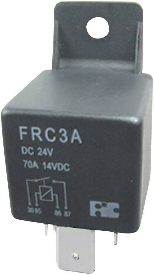 KFZ-Hochstrom-Relais 24V= 1xEIN 320 Ohm 24V/70A Flachstecker FIC FRC3-A-DC24V 