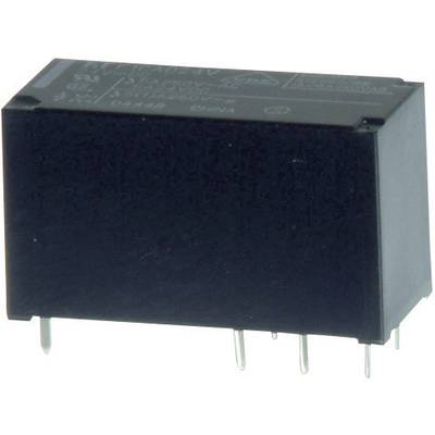 A black electric relay with multiple terminals on its underside.
