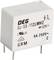 A white relay with the inscription 'OEG OJ-SS-112LMH2', specifically rated for 12V, 8A, 250V, and multiple safety certifications.