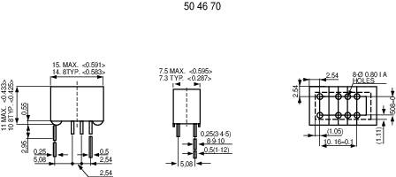 Takamisawa NA12WK12V PCB relay 12 V DC 2 A 2 change-overs 1 pc(s)-1