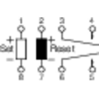 Circuit diagram shows components with connections. Contains symbols and numbers to represent an electrical layout.