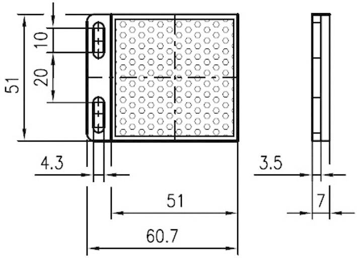 Leuze Electronic 50036188 MTKS 50 x 50-1