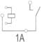 Circuit diagram of an electrical switch with the designation '1A'. Top left contains a circuit with two contacts.