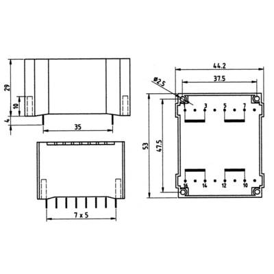 Buy Weiss Elektrotechnik 83/244 PCB mount transformer 1 x 230 V 2 x 9 V ...