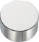 Round, silvery neodymium magnet, slightly shiny.