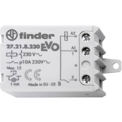 Impulse changeover switch Flush mount Finder 27.21.8.230.0000 1 maker 230 V AC 10 A 2300 VA  1 pc(s) 