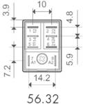 Power plug-in relay, series 56.32