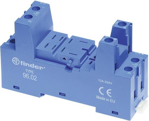 Finder 96.02 Relay socket Compatible with series: Finder 56 series (L x W x H) 48.2 x 27 x 82.5 mm 1 pc(s)