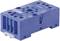 'Blue 90.02 Base with Terminals and Labelling for 2-Pole Relay Mounting, Suitable for DIN Rail Mounting. Manufacturer: Finder.'