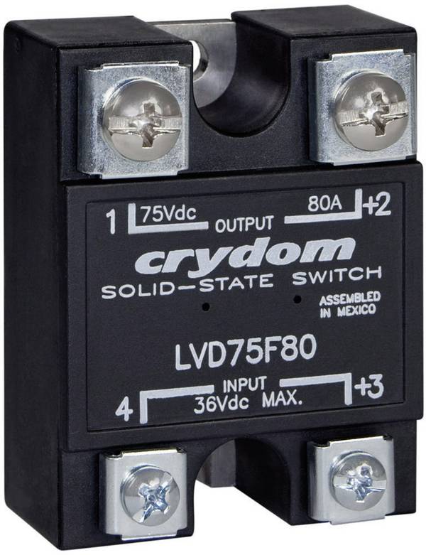 Crydom SSR LVD75D100 100 A Switching voltage (max.): 75 V DC 1 pc(s)