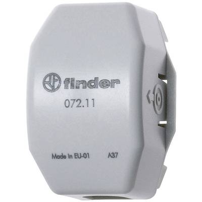 White electrical enclosure with the marking 'finder 072.11' and 'Made in EU-01 A37'.