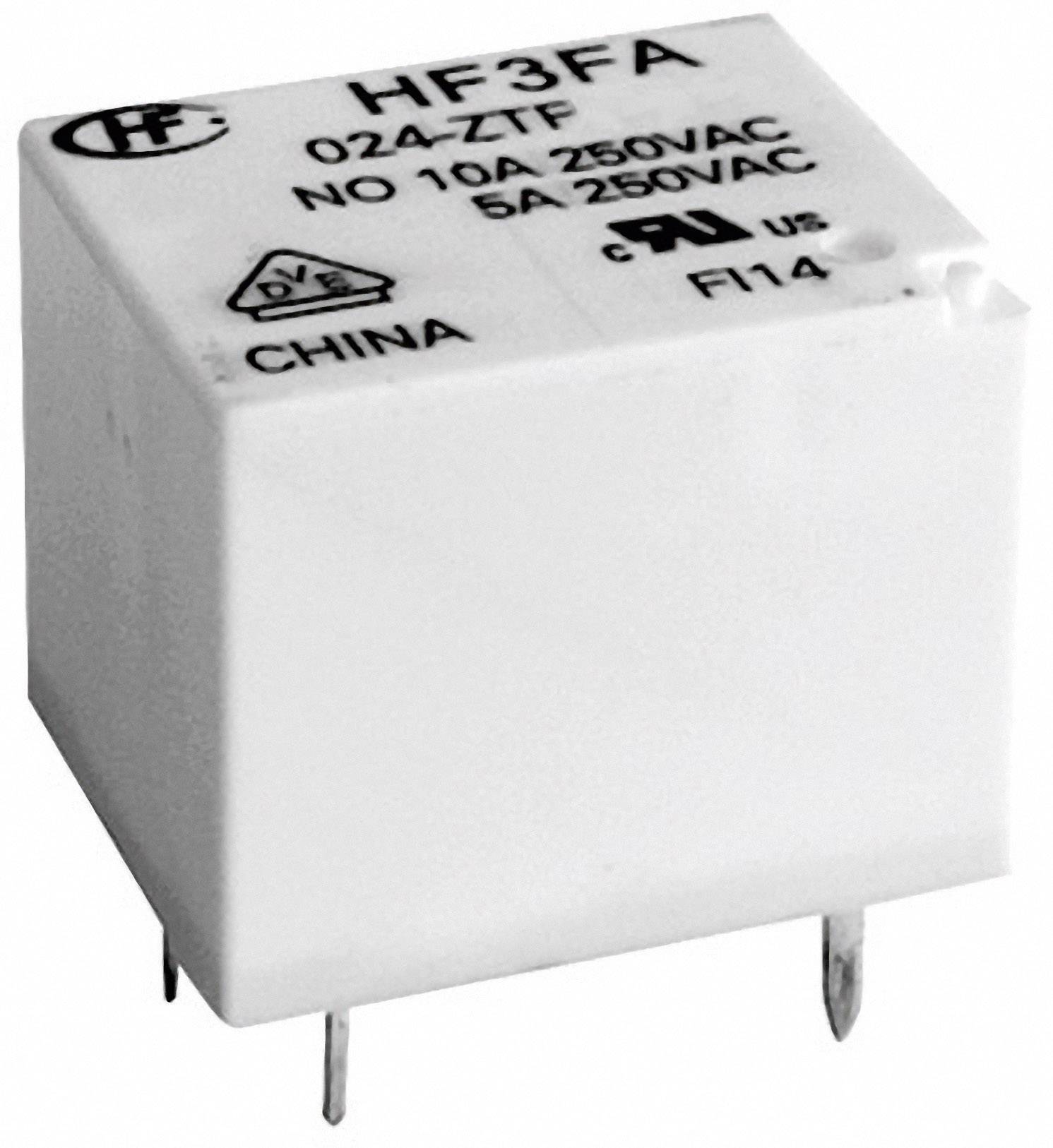Hongfa HF3FA/005-ZTF PCB relay 5 V DC 10 A 1 change-over 1 pc(s)