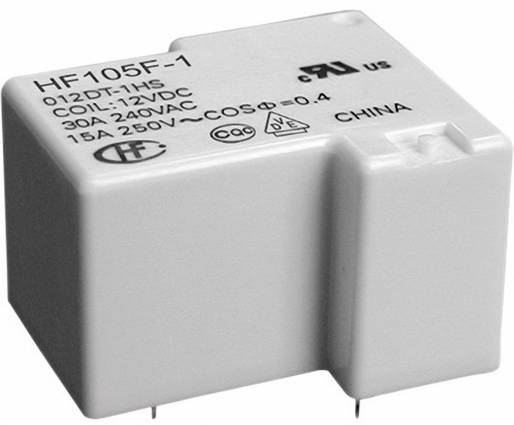 Hongfa HF105F-1/012DT-1ZST (136) PCB relay 12 V DC 20 A 1 change-over 1 pc(s)