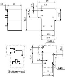 Hongfa Hf105f 1 012dt 1zst 136 Pcb Relay 12 V Dc 20 A 1 Change Over 1 Pc S