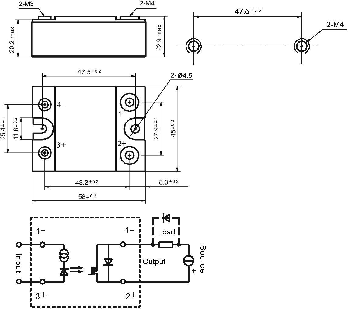 Hongfa HFS33/D100D40ML Solid State Relay