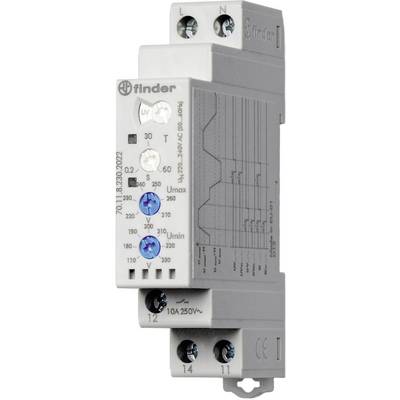 'Electronic module with graphical diagram, voltage controls and connection points; Model number 70.11.'