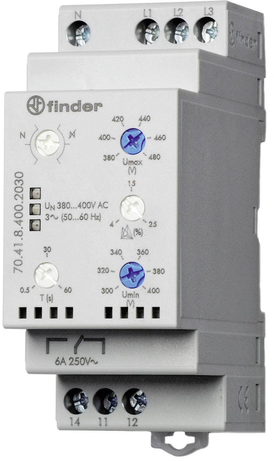 Monitoring relay 380 - 415 V AC 1 change-over Finder 70.41.8.400.2030 1 pc(s)