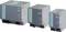 Three grey Siemens SITOP PSU300M switched-mode power supplies of different sizes, positioned side by side.