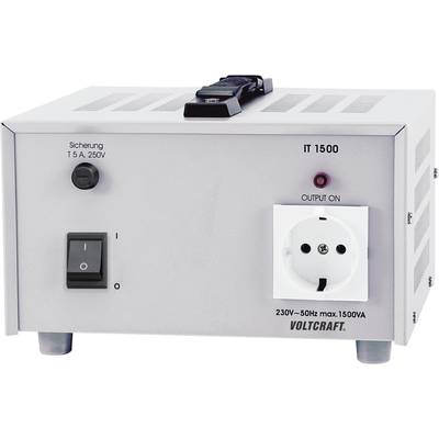 VOLTCRAFT IT-1500 Isolation transformer (fixed voltage)  1500 VA  230 V AC (max.)