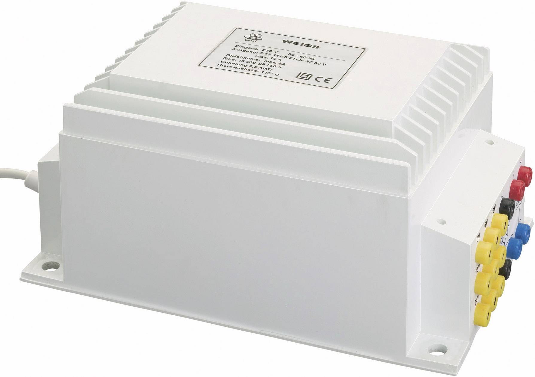 Weiss Elektrotechnik NGE300 Compact PSU transformer 1 x 230 V 1 x 0 V, 6 V AC, 15 V AC, 18 V AC, 21 V AC, 24 V AC, 27 V AC, 30 V AC 300 VA, 240 W 10 A