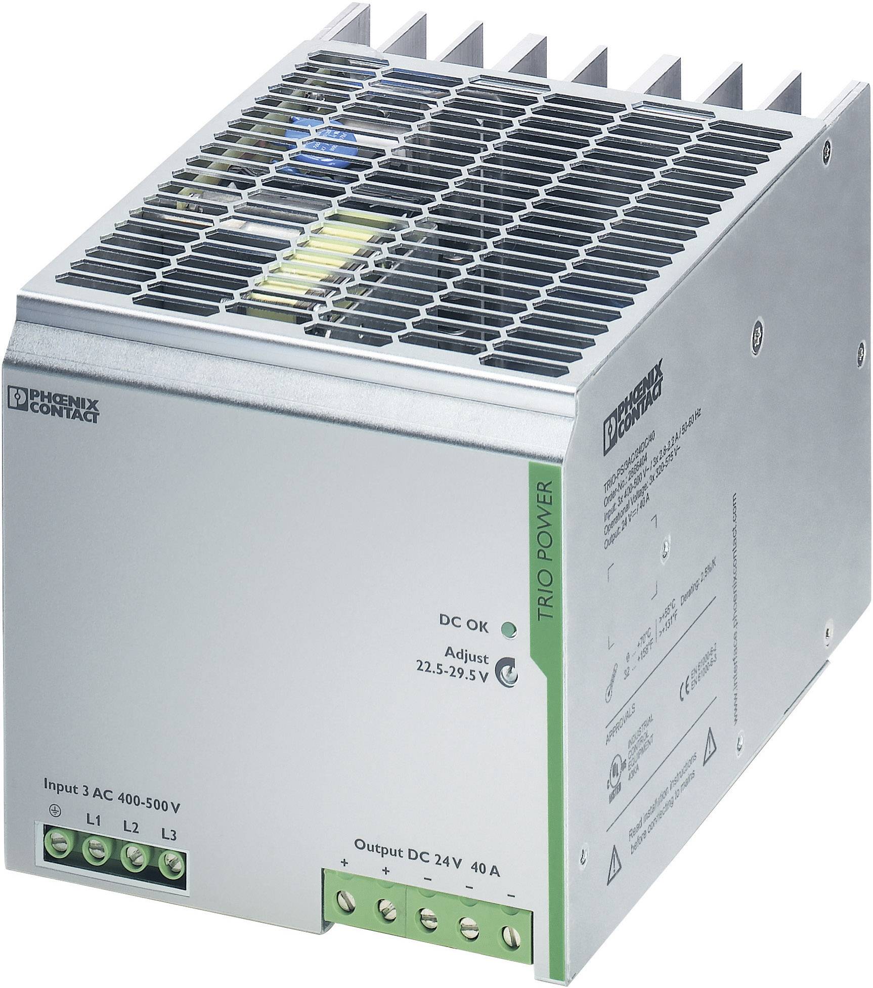 Phoenix Contact TRIO-PS/3AC/24DC/40 Rail mounted PSU (DIN) 24 V DC 40 A 960 W 1 x