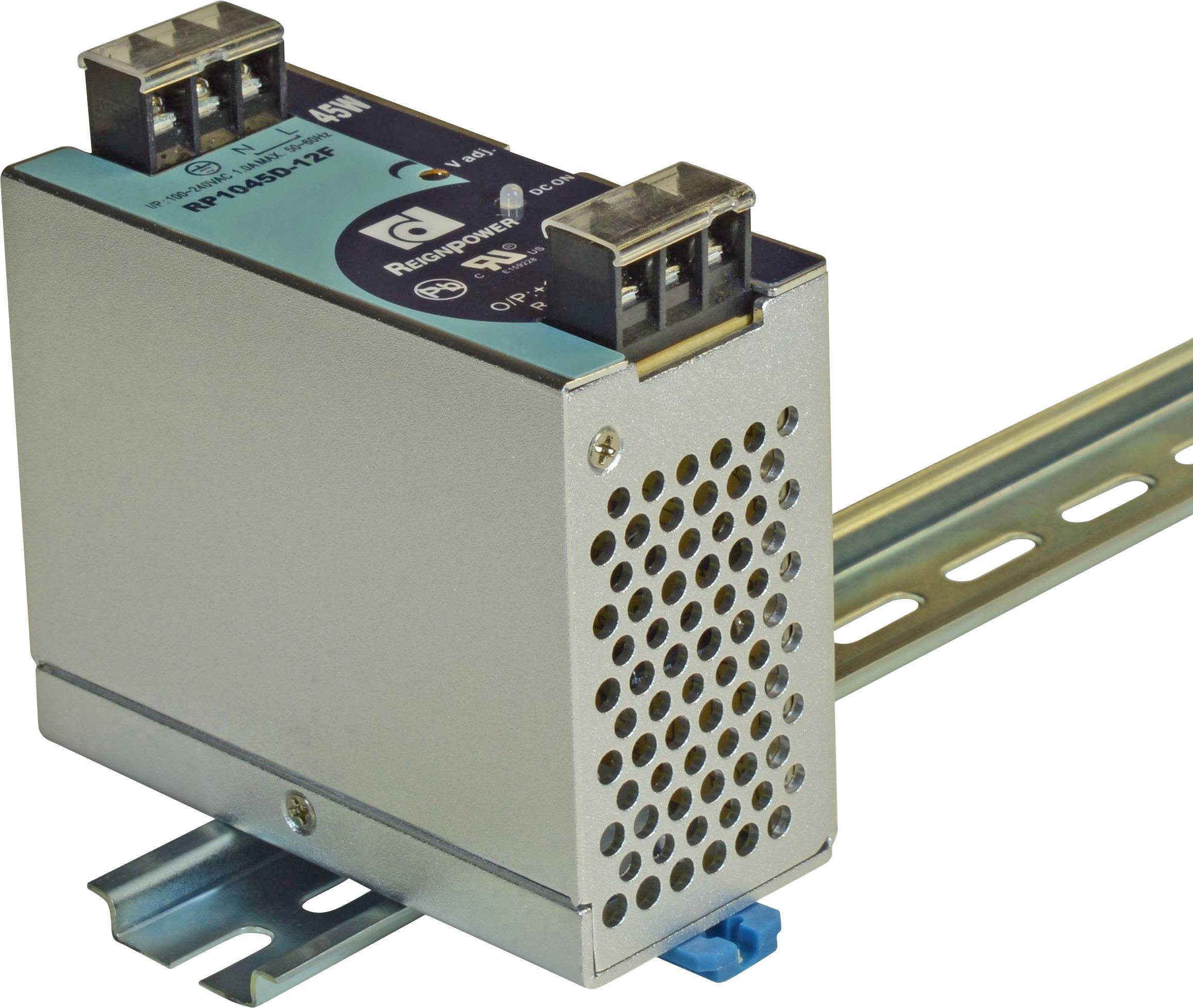 Dehner Elektronik DRP045D-48FTN Rail mounted PSU (DIN) 48 V DC 1 A 45 W No. of outputs:1 x Content 1 pc(s)