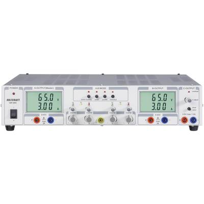 VOLTCRAFT VSP 2653 Bench PSU (adjustable voltage)  0.1 - 65 V DC 0 - 3 A 399 W   No. of outputs 3 x