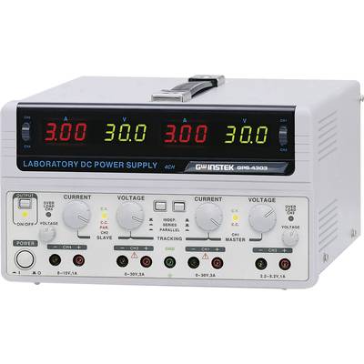 Bench PSU (adjustable voltage) GW Instek GPS-4303-E 0 – 30 V DC 0 – 3 A 200 W No. of outputs 4 x