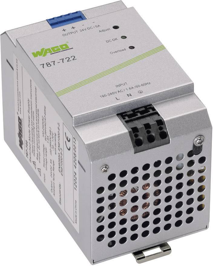 WAGO EPSITRON® ECO POWER 787-722 Rail mounted PSU (DIN) 24 V DC 5 A 120 W 1 x