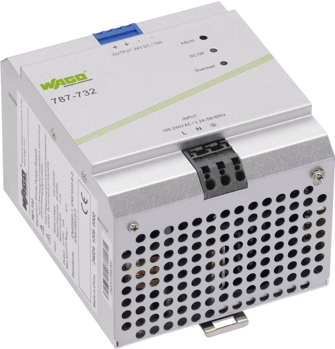 WAGO EPSITRON® ECO POWER 787-732 Rail mounted PSU (DIN) 24 V DC 10 A 240 W 1 x