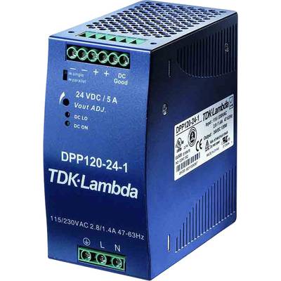 TDK-Lambda DPP-120-24-1 Rail mounted PSU (DIN) 24 V DC 5 A 120 W 1 x