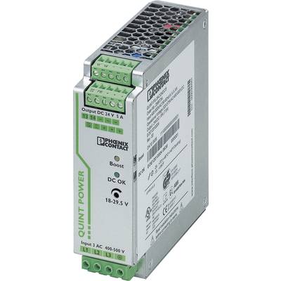   Phoenix Contact  QUINT-PS/3AC/24DC/5  Rail mounted PSU (DIN)    24 V DC  5 A  120 W  No. of outputs:1 x    Content 1 p
