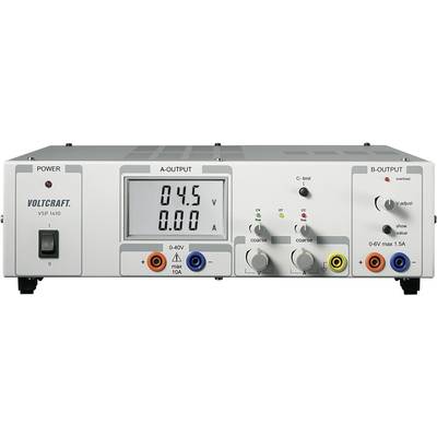 VOLTCRAFT VSP 1410 Bench PSU (adjustable voltage) 0.1 – 40 V DC 0 – 10 A 409 W No. of outputs 2 x
