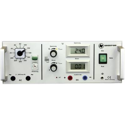 Statron 5340.6 Bench PSU (adjustable voltage) Calibrated to (DAkkS standards) 2 - 24 V AC 5 A 360 W   No. of outputs 2 x