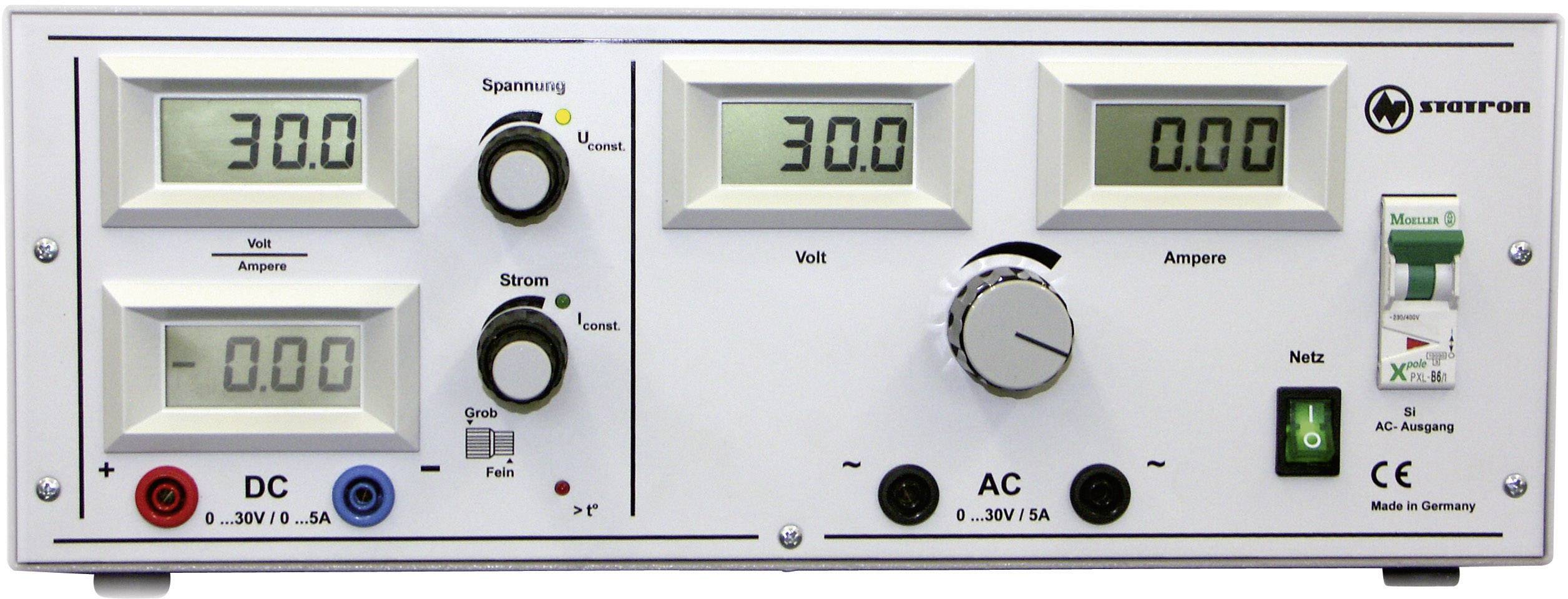 Statron 5340.92 Bench PSU (adjustable voltage) 0 - 30 V AC 5 A 300 W No. of outputs 2 x