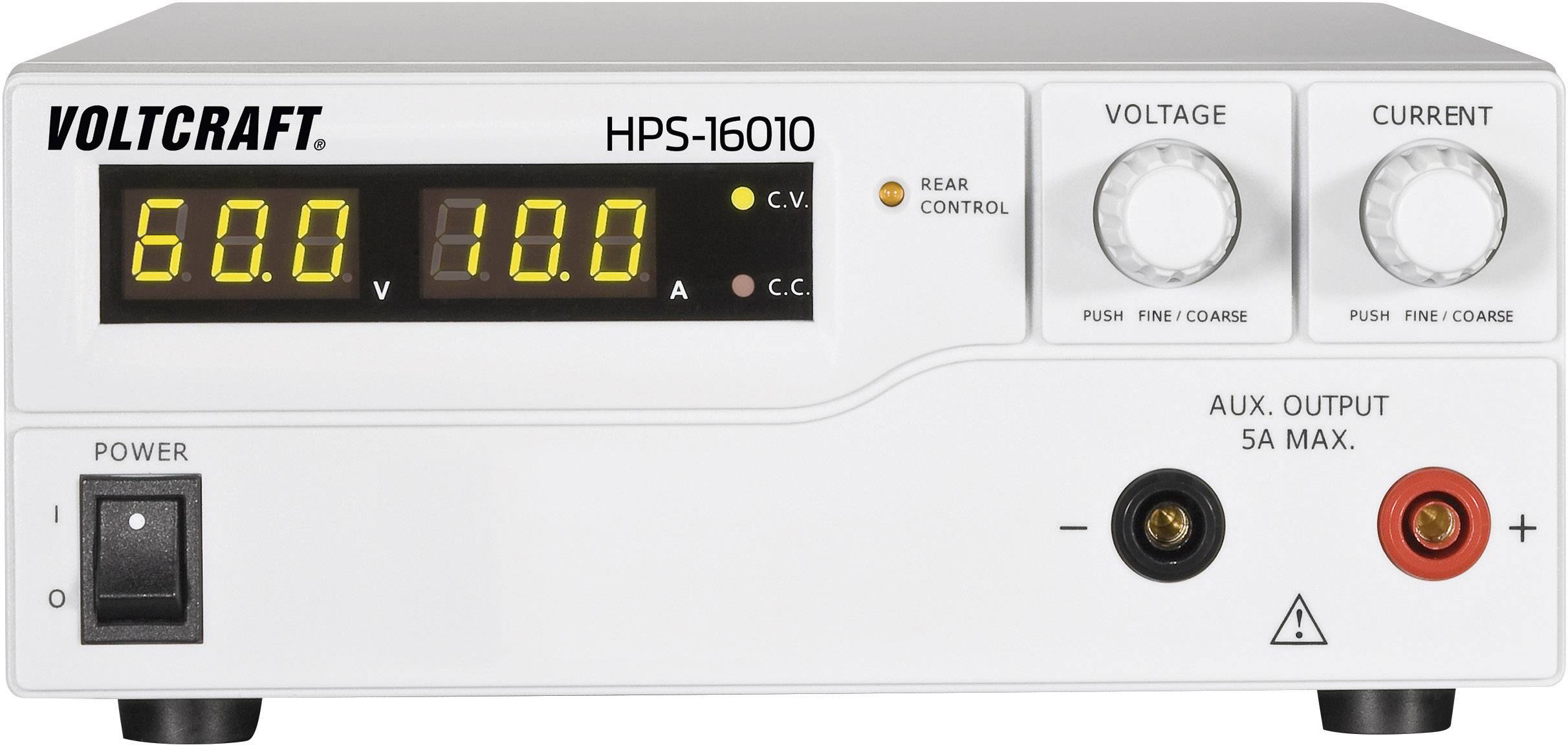 VOLTCRAFT HPS-16010 Bench PSU (adjustable voltage) 1 - 60 V DC 0 - 10 A 600 W Remote No. of outputs 1 x